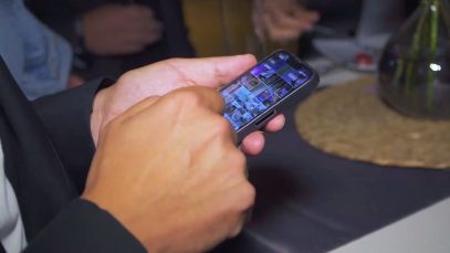 Sundowner blick ins fremde HAndy