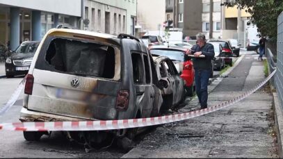 111 Brandstiftung 5 Autos