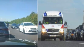 111 Rettungsgasse Geisterfahrer