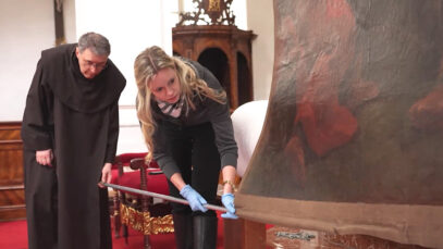 Fensterln Fastentuch