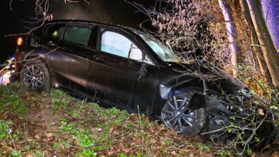 111 Autounfall Bäume