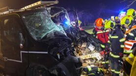 111 LKW Unfall Baum