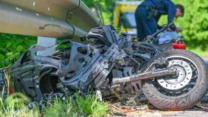 111 Motorrad Unfall