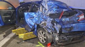 111 Tunnelunfall Auto LKW