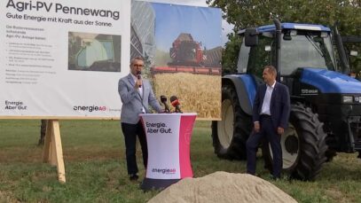 Spatenstich Agri PV Anlage