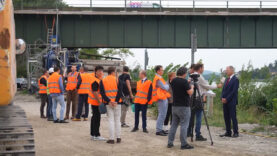 Mauthausen Brücke Baustart
