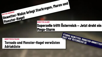 unwetter schlagzeilen